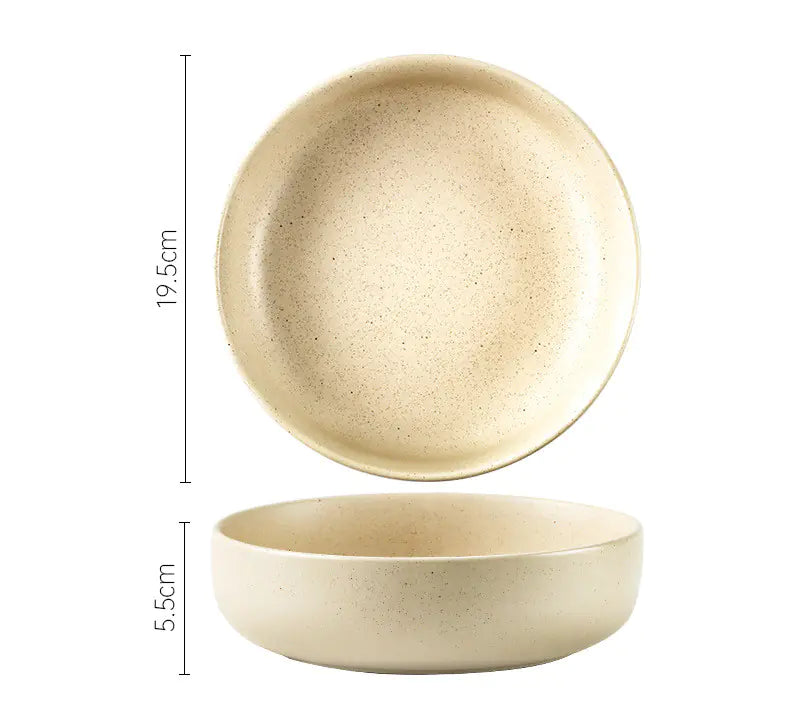 Japanese Stoneware Sesame Glaze Tableware Set