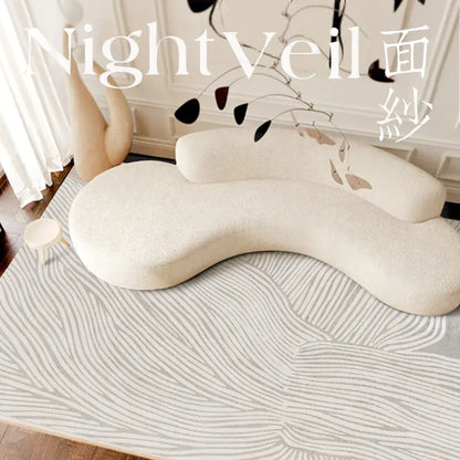 Luxury Short-Pile Faux Cashmere Rug