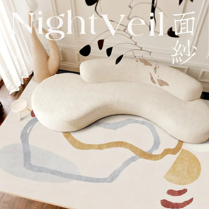 Luxury Short-Pile Faux Cashmere Rug