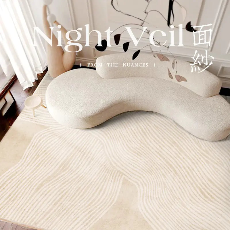 Luxury Short-Pile Faux Cashmere Rug