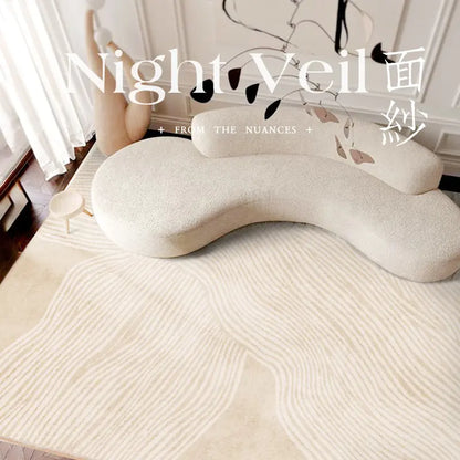 Luxury Short-Pile Faux Cashmere Rug
