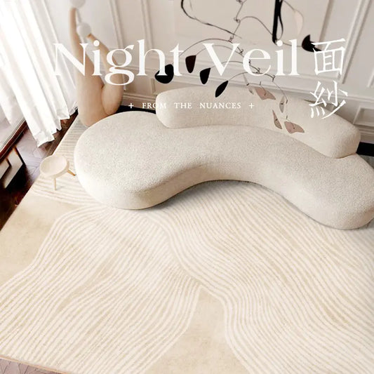 Luxury Short-Pile Faux Cashmere Rug