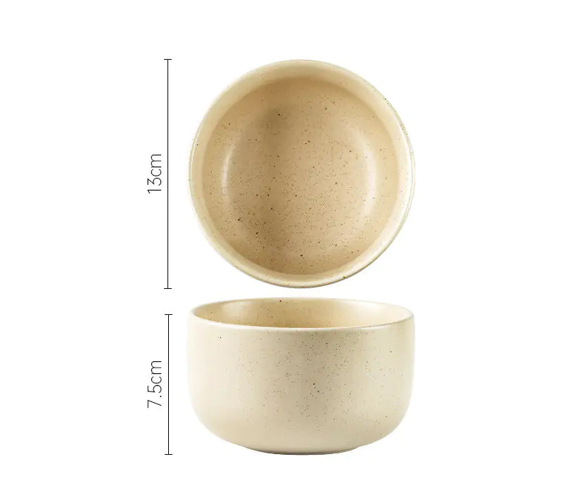 Japanese Stoneware Sesame Glaze Tableware Set