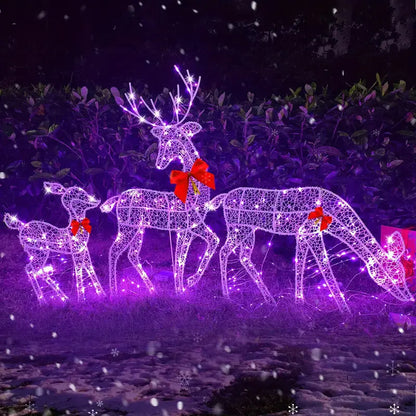 Outdoor Decorative LED Reindeer Set