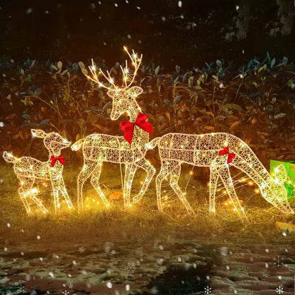 Outdoor Decorative LED Reindeer Set