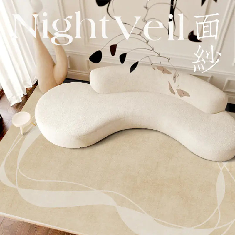 Luxury Short-Pile Faux Cashmere Rug
