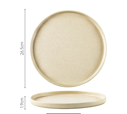 Japanese Stoneware Sesame Glaze Tableware Set