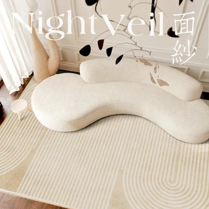 Luxury Short-Pile Faux Cashmere Rug